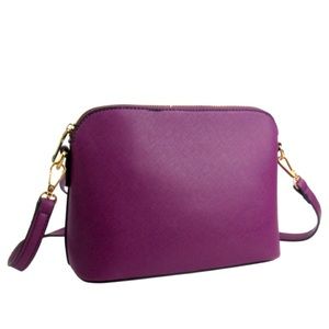 Purple AR New York Textured Cross-body Bag